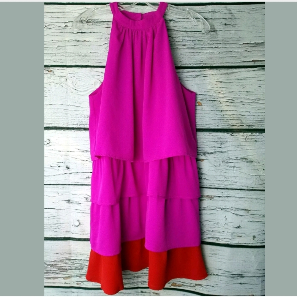 TCEC Halter Tiered Dress